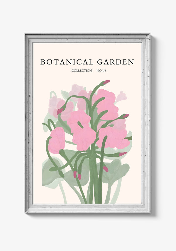 Moderne botanisk kunst med blomstermotiver.
