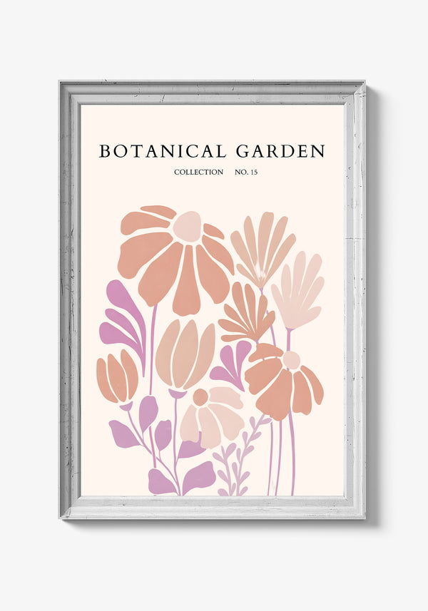 Blomstermotiv med delikate nuancer i pastelfarver.