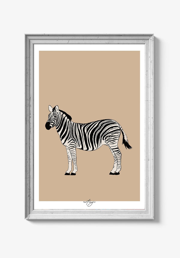 Zebra - Artenji Moderne plakater