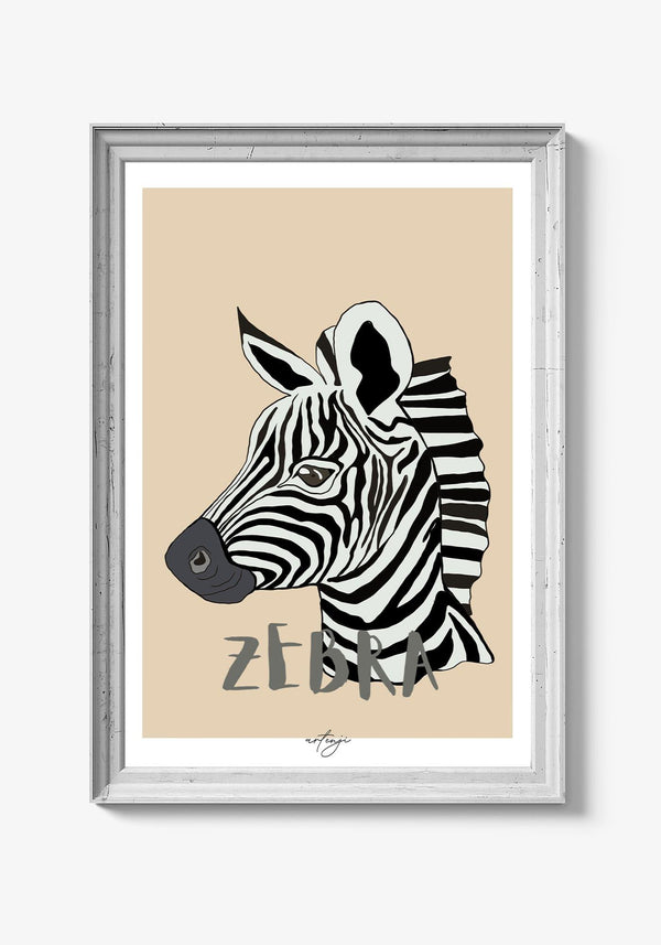 Zebra - Artenji Moderne plakater