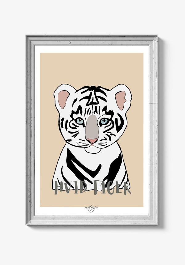 Hvid tiger - Artenji Moderne plakater